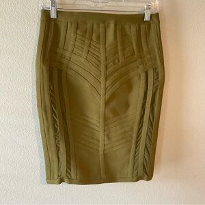 Olive Green Bandage Skirt